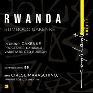 Cafea Boabe, 100% Arabica, Specialty Rwanda Bumbogo Gakenke, Constantin Coffee